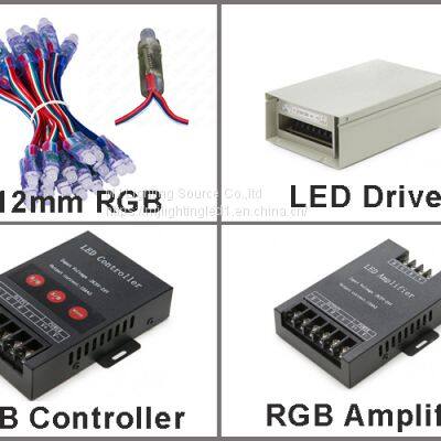 5V 12mm RGB Led Light Pixel Lamp 50pcs/String 0.3W DC5V IP67 Outdoor 3D Letter Signage Made In China photo-4