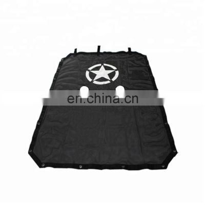 Star Black Sunshade Top Cover Soft Top For Jeep Wrangler JK  07-17 4 Door