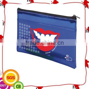 novel design Pvc Zipper Pen Stationery Bag for Souvenir