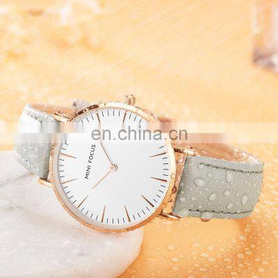 MINI FOCUS 0318L Women Quartz Watches Waterproof Girls Dress Brand Luxury Fashion Casual Ladies Watch Leather Strap Wristwatches photo-4