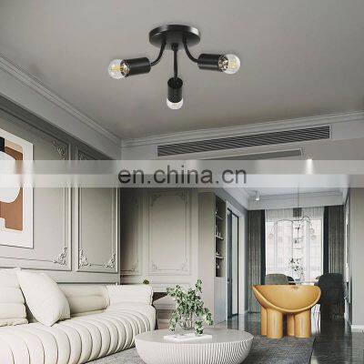 HUAYI Factory Price Gold Black Iron Bedroom Hotel Home Bedside Indoor Modern Wall Mounted Wall Lamp