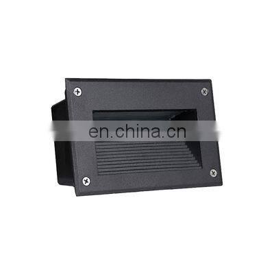 3W Outdoor Recessed Step Light Stair LED Light IP65 AC85-265V Warm White LED Step Lamp