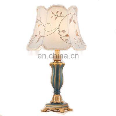 American LED Table Lamp Bedroom Living room Art Fabric Desk Light Wedding For Decor LED Table Lamps