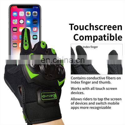 Touchscreen Motorcycle Full Finger Bicycle Bike Riding Racing Gloves for Men Women photo-2