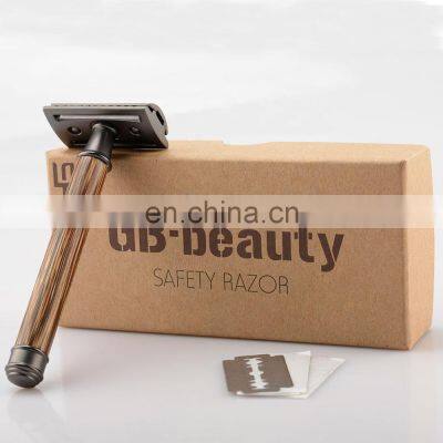 Silver Razorladies Bamboo Traditional Reusable Wooden Safety Razor photo-5