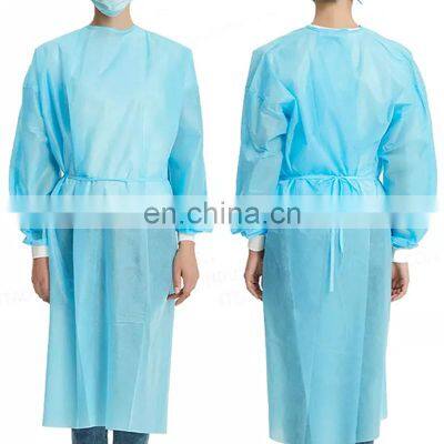 Wholesale Disposable Doctor Coats Sms/pp Material Disposable Hospital Uniform Coat Medical Isolation Gown photo-4