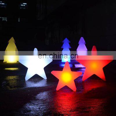 double light table lamp /outdoor LED tree star snow shape Christmas holiday led lights for home decoration and parties