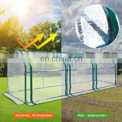 Sturdy Portable 3 Zipper Doors Outdoor Home pc Garden Mini Greenhouse for Plants photo-5