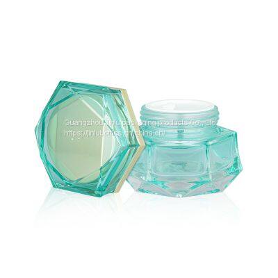 50g Hexagonal Cream Bottle 40ml Full Cover Liquid Foundation Glass Bottle 120ml Hexagonal Press Lotion Bottle photo-2