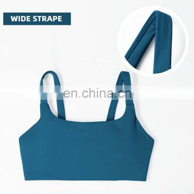 Women's Sports Fitness Yoga Sets Invisible Elastic Hem Bra High Waist Legging Suit
