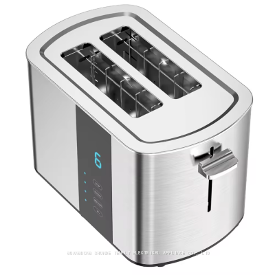 Tenfly Stainless Steel Toaster Factory Custom, Home Use 2 Slices Bread Toaster, Touch Screen Breakfast Sandwich Maker photo-3