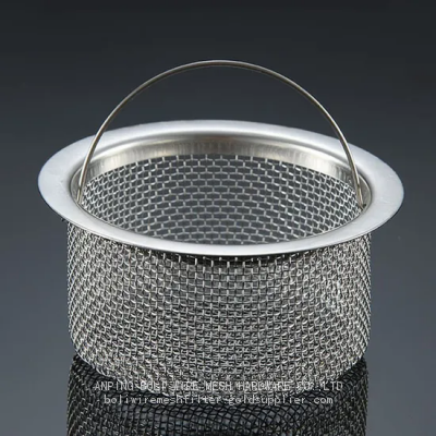 BOLI Stainless Steel Wire Mesh Round Filter Disc Metal Mesh Screen Filter Disk Black Wire Cloth Weave Filter Disc