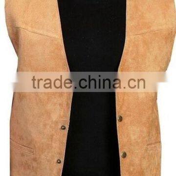 Mens leather vest