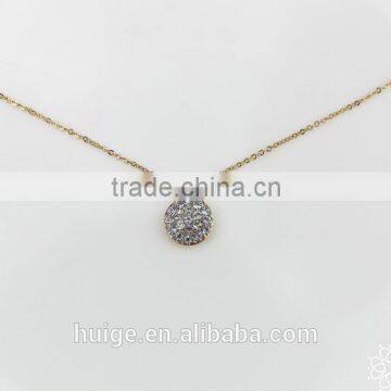 Simple Design Low Price Hot Sales Gold Plated Jewellery Pendant Necklace