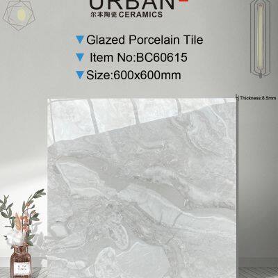 600X600mm Vitrified Ceramic Foshan Glazed Polished Porcelain Floor Wall Tile photo-4