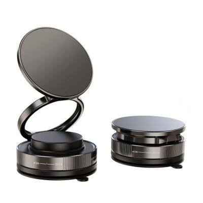 360° Rotation Vacuum Magnetic Phone Holder One-Handed Operation Foldable Adjustable Magnetic Phone Holder Car Holder photo-2