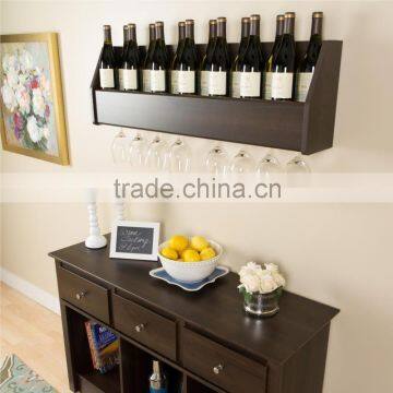 Hot sale wooden wine glass hanger wooden wine glass shelf