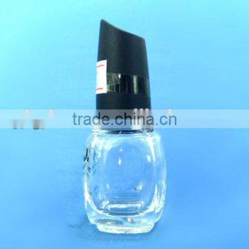 8ml empty clear nail polish glass bottle with brush cap