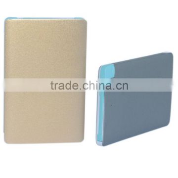 hot! aluminium Super slim credit card Power bank 2500mah mobile battery power bank factory wholesale