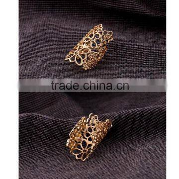 Popular Selling Hollow Out Real Rose Gold Alloy Ring For Women Quality Choice photo-2