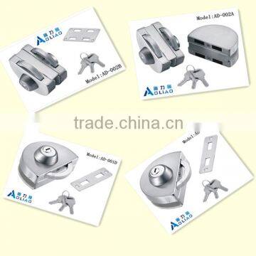 High Quality Tempered Frameless SS or Polish Finish Glass Door Lock for Double Door in Glass photo-4