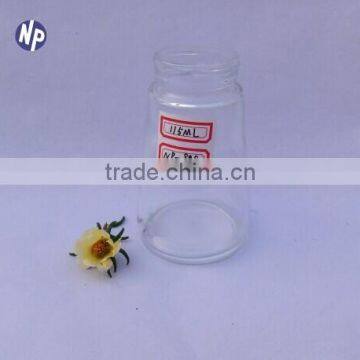 3oz clear glass spice jars with metal cap