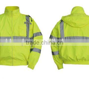 Hi vis yellow security jacket