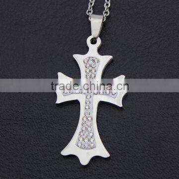 Diamond Cross Necklace Pendants, High-grade Stainless Steel Diamond Necklaces photo-5