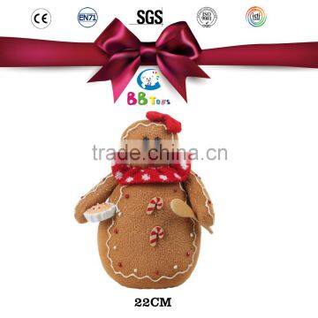 wholesale christmas ornament suppliers Christmas gingerbread man plush toy