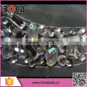 BOKA AB Clear Rhinestones Mesh Collar Motif photo-2
