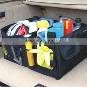 Foldable car trunk organizer storage bag