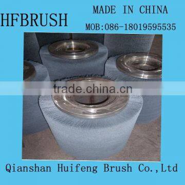 Abrasive brush roller for polishing