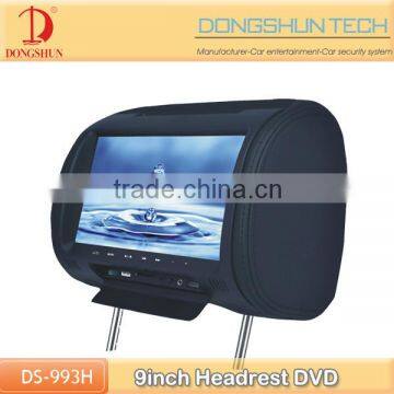 9 inch car headrest with dvd touch key