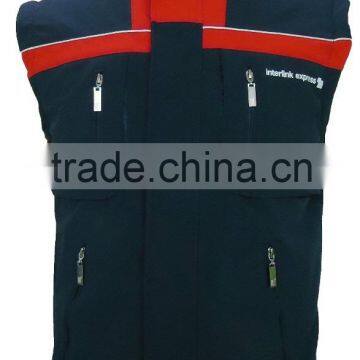 Full front zip waistcoat,soft shell gilet