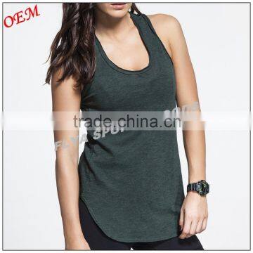 Activewear sports wear women's scoop neck fitness gym tank tops yoga apparel wholesale                        
                                                Quality Choice