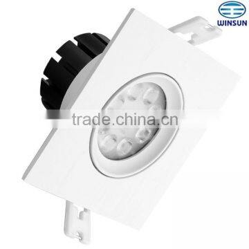 dimmable LED ceiling light square shape 10W white/silver/nickel/chroming color