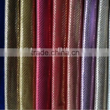 lasted fashion Foileded shining metallic pu synthetic leather fabric