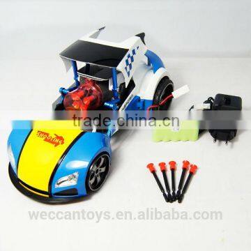 RC Bluetooth transform missile shooting rc car with petrol engine