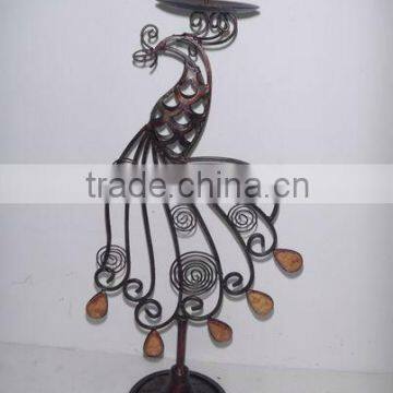 Beautiful Peacock Metal Wall Hanging Decoration
