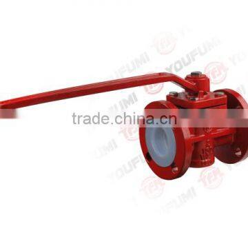 PTFE sleeve Plug Valve for acid corrosive service