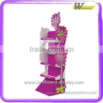 Custom shape and graphics Floor standing cardboard display