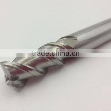 3 flutes Soild Tungsten Carbide End mill for aluminum