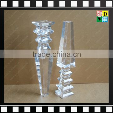 China wholesale acrylic chairs legs Clear crystal Acrylic furniture legs