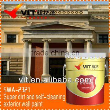 highefficient super dirt and self-cleaning exterior wall paint