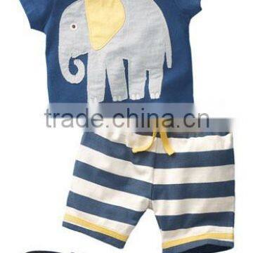 2016 Factory New Fashion Casual Child Clothes for 2 Pieces Summer Baby Boy Clothing Set Wholesale Kids Clothes (ulik-SC078) photo-5
