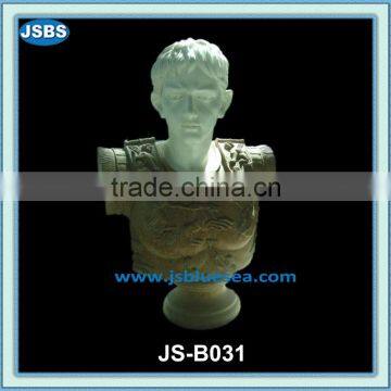 carved marble antique soldier statue