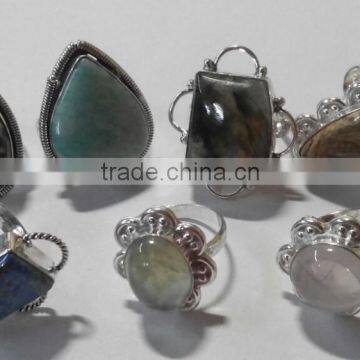 Wholesale Natural Gemstone Metal Rings @ Usd 1