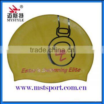 Eco-friendly Adult Customized Swimming Caps Silicone photo-2