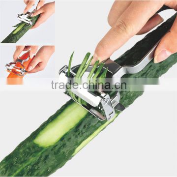 S/S 12*7.5*3 Kitchen tools double stainless steel fruit&vegetable peeler/potato peeler slicer