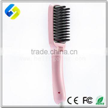 2016 Latest LCD Display electric brush hair straightener